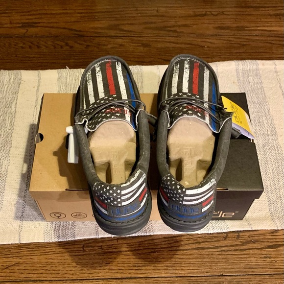 Hey Dude Shoes Hey Dude Wally Dark Patriotic Usa Flag Red White Blue Exclusive Style Poshmark